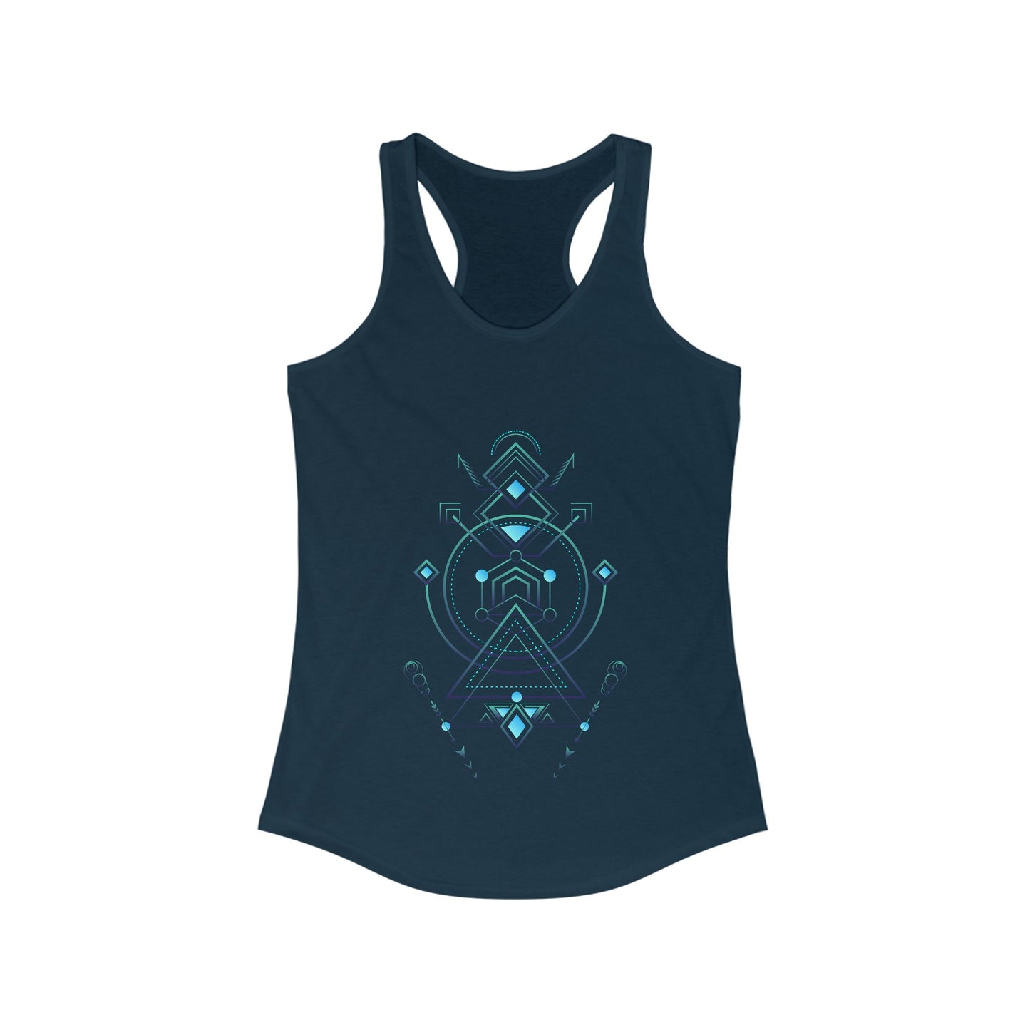 Navajo Totem 2 Mystical Symbols Women's Racerback Tank