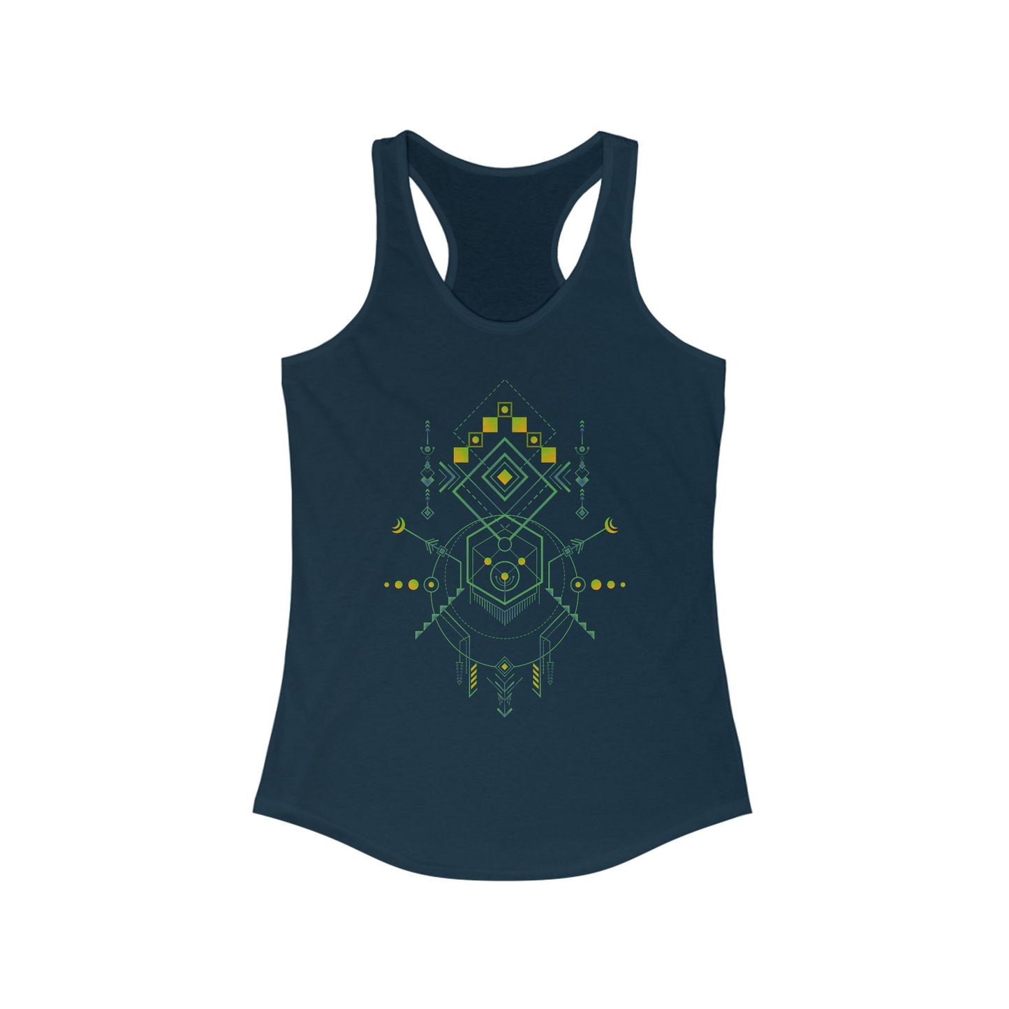 Navajo Totem 1 Sacred Symbols Women's Racerback Tank