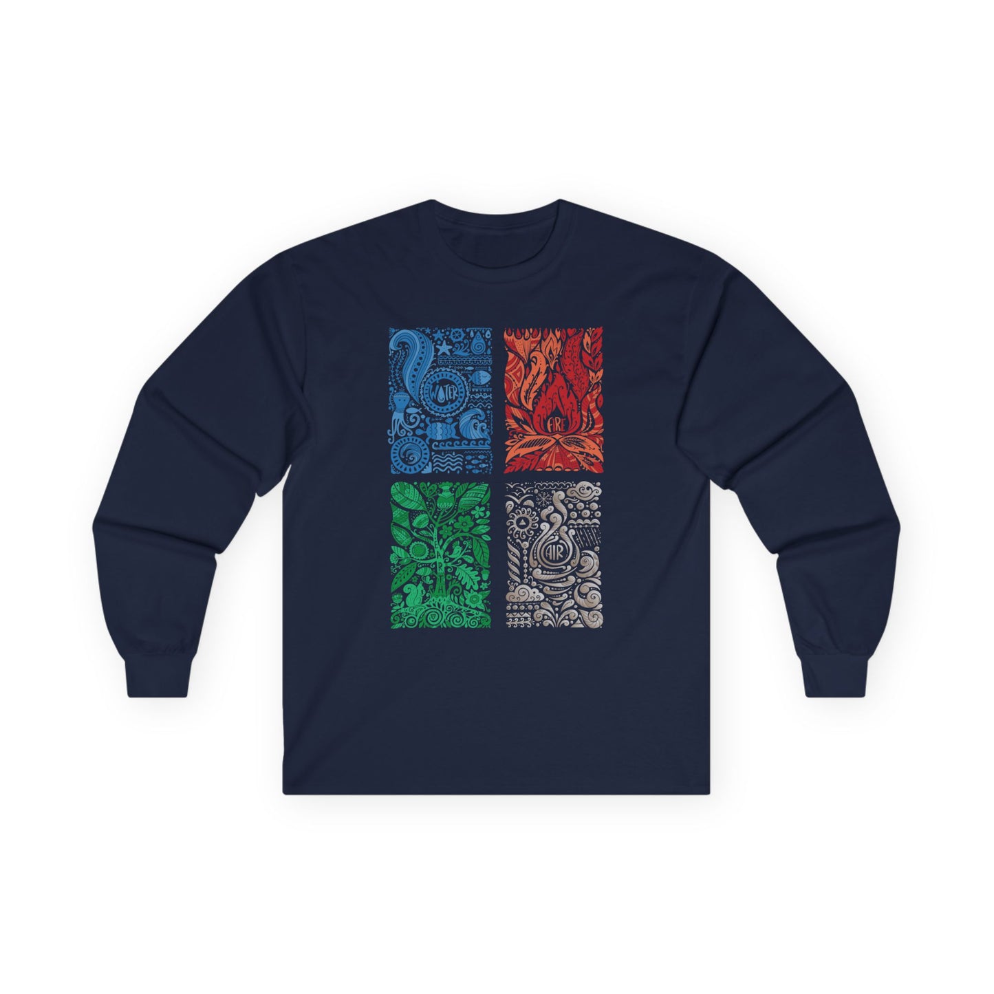 The Four Elements of Nature Long Sleeve Tee