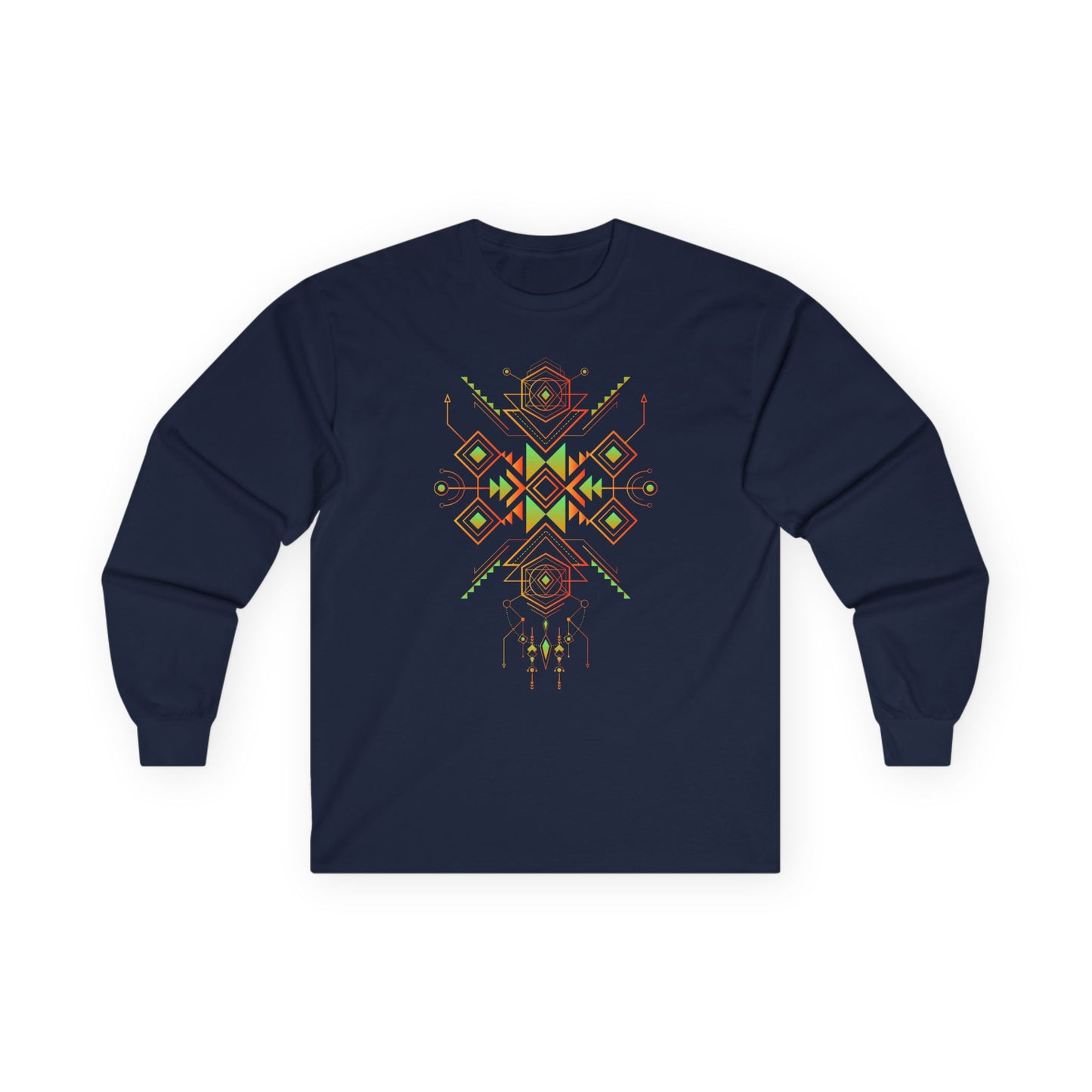 Navajo Totem 3 Astral Symbol Long Sleeve Tee