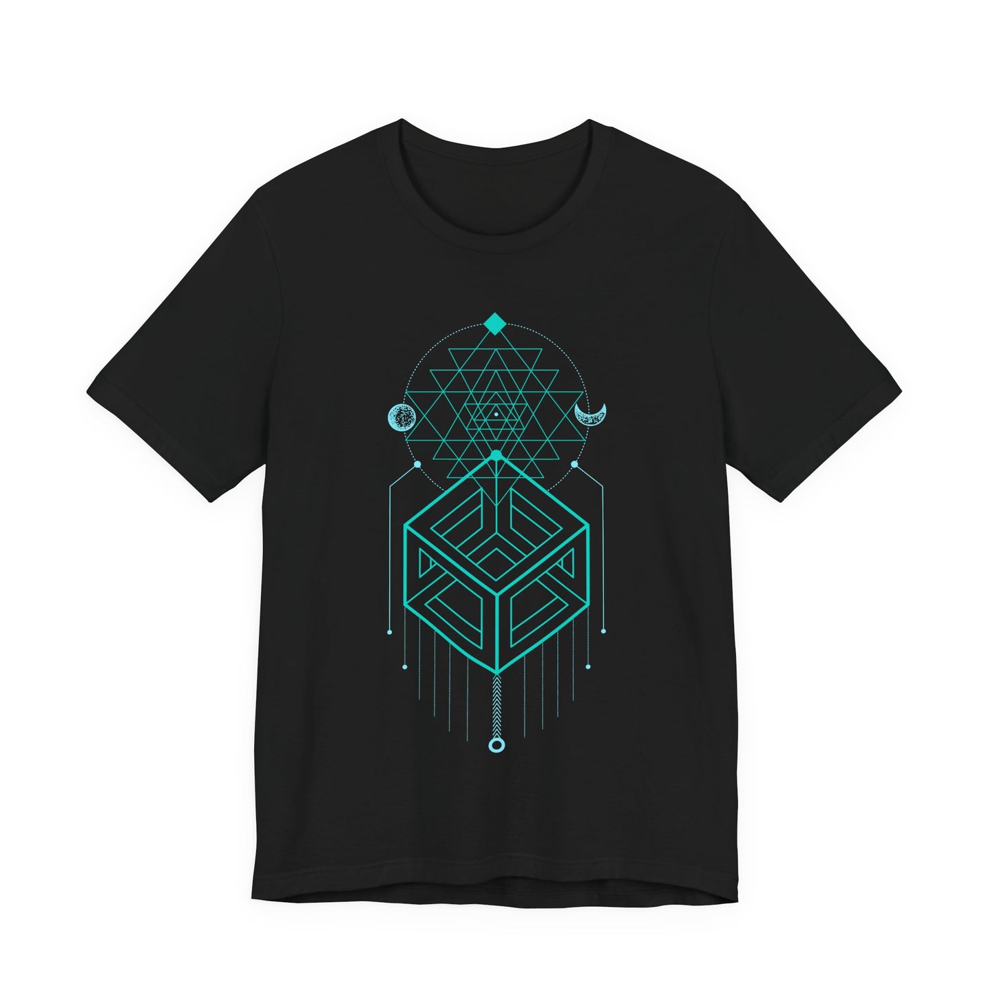 Sacred Geometry Celestial Magic Cube Totem T-shirt