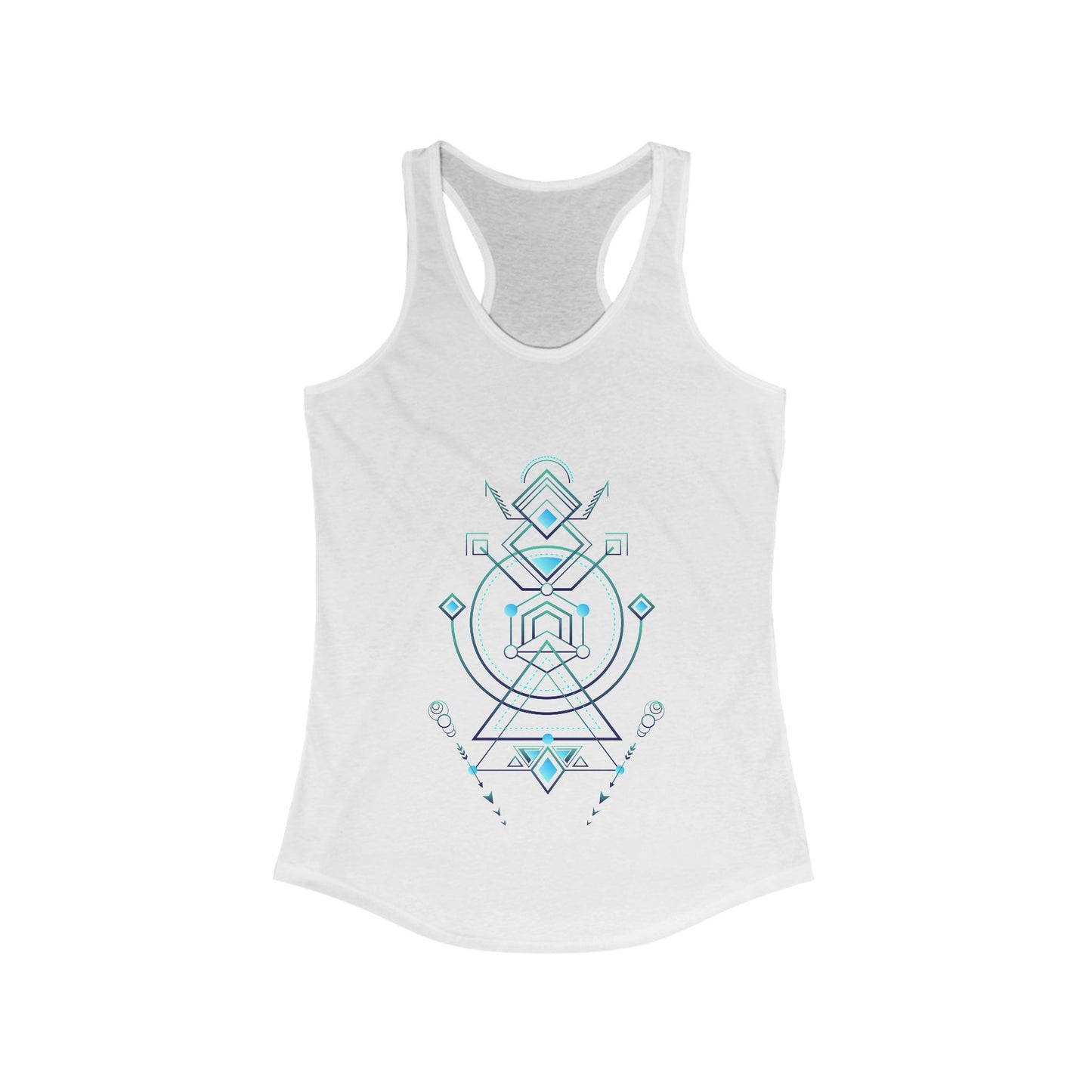 Navajo Totem 2 Mystical Symbols Women's Racerback Tank