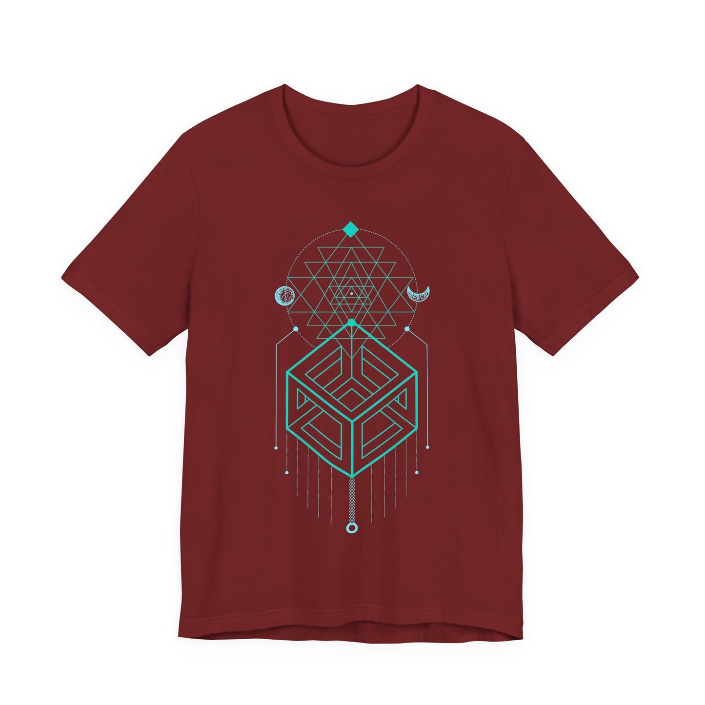 Sacred Geometry Celestial Magic Cube Totem T-shirt