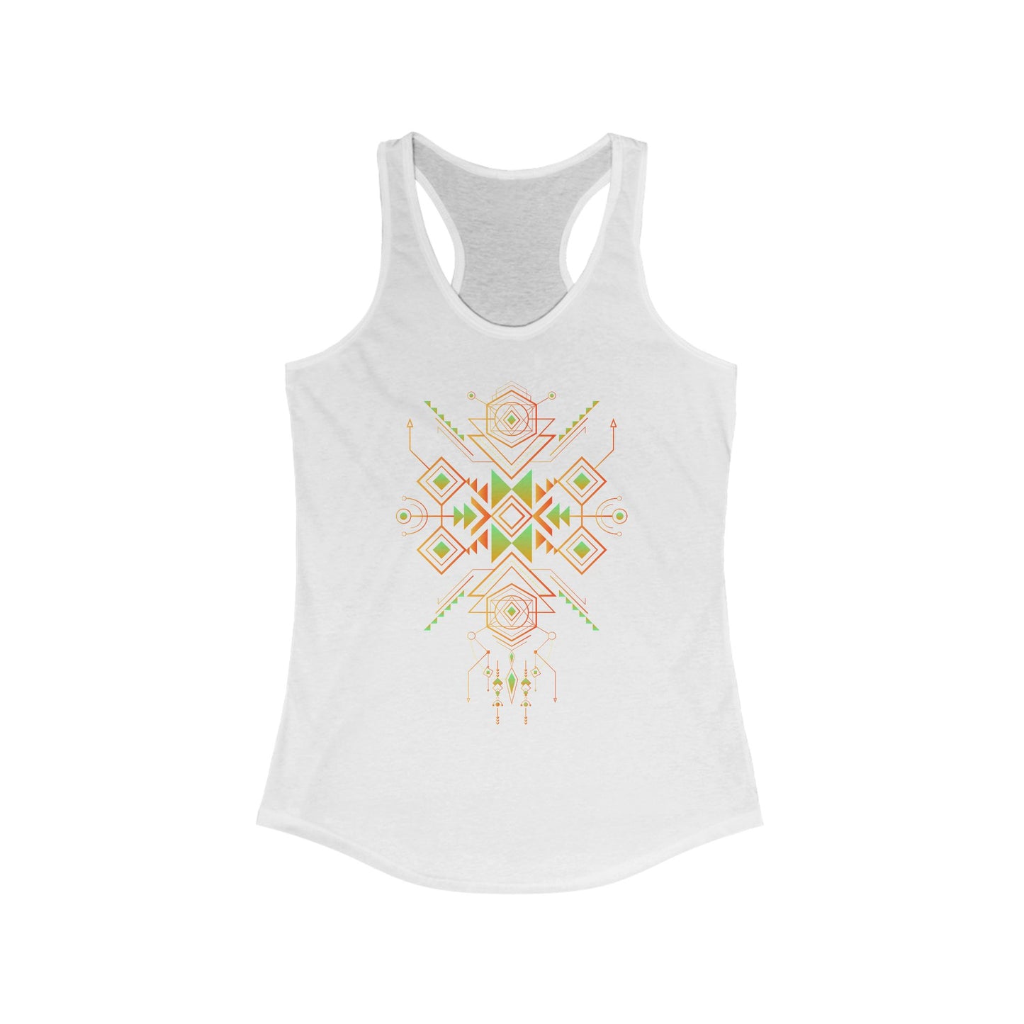 Navajo Totem 3 Astral Symbol Women's Racerback Tank