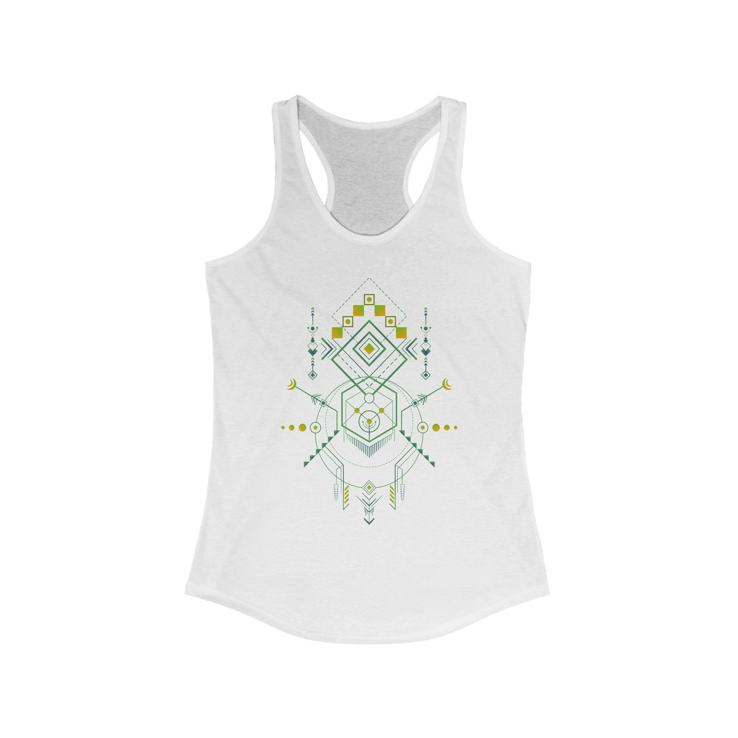 Navajo Totem 1 Sacred Symbols Women's Racerback Tank