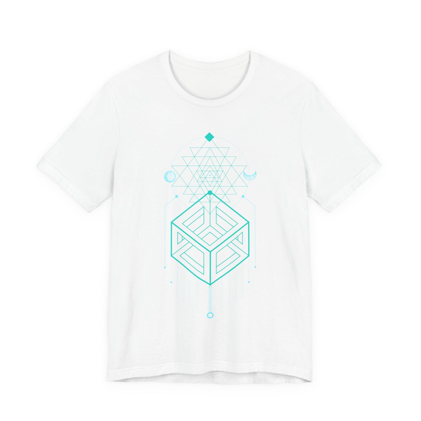 Sacred Geometry Celestial Magic Cube Totem T-shirt