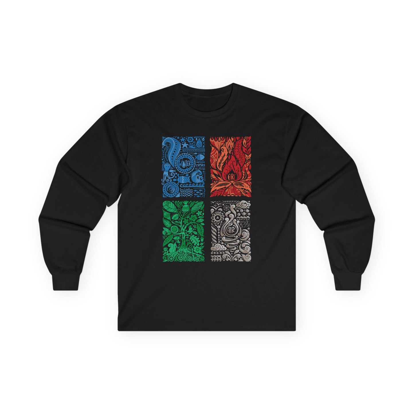 The Four Elements of Nature Long Sleeve Tee