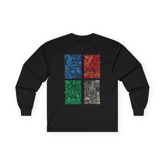 The Four Elements of Nature Long Sleeve Tee